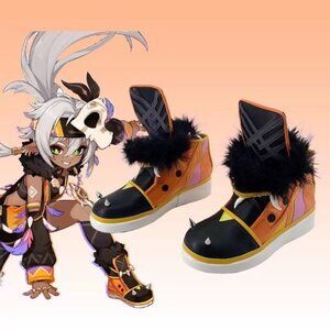 Game Genshin Impact Iansan Cosplay Costume Shoes Size 5 (35)